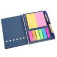 thumbnail image 2 of Livre de Journal, Carnet Design Innovant Double Bobine avec Stylo Insert pour Bureau d'Affaires Papeterie Bleu, 2 of 8