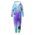thumbnail image 4 of EGNMCR Combinaison Fille à Manches Longues Combinaison à Manches Longues à Capuche Pyjama Combinaison Décontractée d'Hiver Chaude Combinaison de Nuit Fille Combinaison en Polyester, 4 of 5