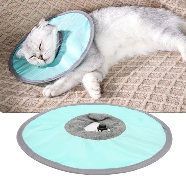 Cat Elizabeth Recovery Collar, Lightweight Polyester Material Pet Post Surgery Collar Easy Cleaning Waterproof For Wound Healing