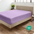 thumbnail image 4 of Bare Home Fitted Sheet - Premium 1800 Collection - Deep Pocket - Ultra-Soft Wrinkle Resistant - Full, Lavender, 4 of 7