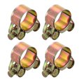 thumbnail image 1 of Unique Bargains 4Pack T-Bolt Hose Clamps, 23-25mm/0.91'-0.98' ID Range, Iron Radiator Hose Clamp Intake Clamp, 1 of 4