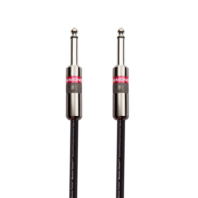 Monster 600645-00 Prolink Monster Classic 1/4" Instrument Cable. 6 ft - Straight to Straight