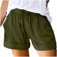 thumbnail image 4 of Soki Womens Plus Size Shorts Comfy Drawstring Casual Elastic Waist Pocket Loose Summer Shorts S-5XL, 4 of 7