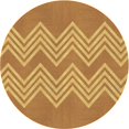 thumbnail image 1 of Ahgly Company Tapis d'Intérieur Lavables en Machine, Ronds, Transitionnels, Brun Sedona, Ronds de 7', 1 of 7