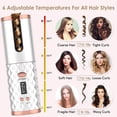 thumbnail image 4 of POINTERTECK Automatic Curling Iron   Cordless Hair Curlers with Adjustable Temps & Timers  Ceramic Barrel Auto Wave Wand  Portable Rotating Curling Wand Hair Styling Tool for Travel, 4 of 13