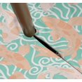 thumbnail image 3 of Vargottam Indoor/OutdoorTablecloth58x120 Inch Rectangle Tablecloth with Umbrella Hole and Zip- Waterproof PatioTableCloths- TableCovers for Backyard RectangularTable- Aquamarine Green2, 3 of 5