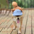 thumbnail image 2 of Dog Cap  Adjustable Pet Baseball Hat Outdoor Sunshade Cap Visor  Hat with Ear Holes for Puppy Small Dogs, 2 of 7