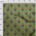 thumbnail image 2 of oneOone Viscose Chiffon Fabric Leaves & Floral Block Decor Fabric Printed BTY 42 Inch Wide, 2 of 5