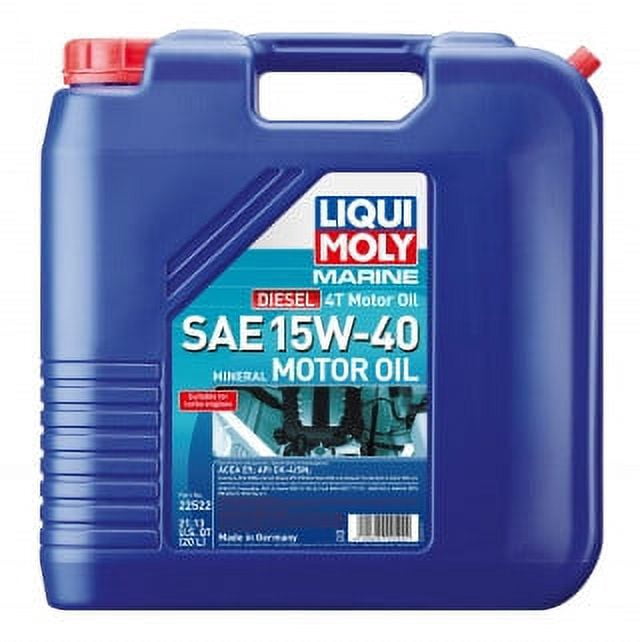 Liqui Moly 22522 Oil Marine Diesel 4T SAE 15W-40; 20 Liter Jug; Single