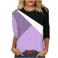 thumbnail image 1 of Birdeem Mode Femme Manches Courtes Col Rond Rétro Imprimé Haut Ample Blouse Manches Trois-Quarts, 1 of 1