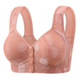 thumbnail image 1 of Women's Front Button Plus Size Underwear New Non Underwire Wide Strap Vest Type Lace Plus Size Bra For The Elderly, 1 of 2