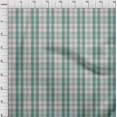 thumbnail image 4 of oneOone Viscose Chiffon Dusty Teal Green Fabric Check Craft Projects Decor Fabric Printed By The Yard 42 Inch Wide, 4 of 4