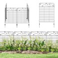 thumbnail image 1 of Outsunny 11.5' Decor Garden Fence for Border Edging, 4 Pack, Square Vines, 1 of 10