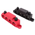 thumbnail image 4 of 250A Power Distribution Block Bus Bar, 4 Terminals, Zinc Alloy and Brass Construction, Convenient for Vehicles and Ships, Suitable for Auto Marine Car Trailer RV Boat, 4 of 7