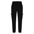 thumbnail image 4 of Mceream Pantalon Cargo Décontracté pour Homme, Joggers d'Entraînement, Pantalon de Survêtement Extensible, Randonnée, Pantalon à Cordon avec Multiples Poches, Pantalones Cargo Para Hombre, Noir, TTG, 4 of 6
