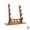 Walnut 4-Tier, variant on Wooden Flute Stand Display Rack - Multi-Tier Desktop Holder for Soprano, Recorder, Bamboo Flute, Irish Whistles, Woodwind Instruments, Walnut Organizer for Collecting, Storing, and Displaying