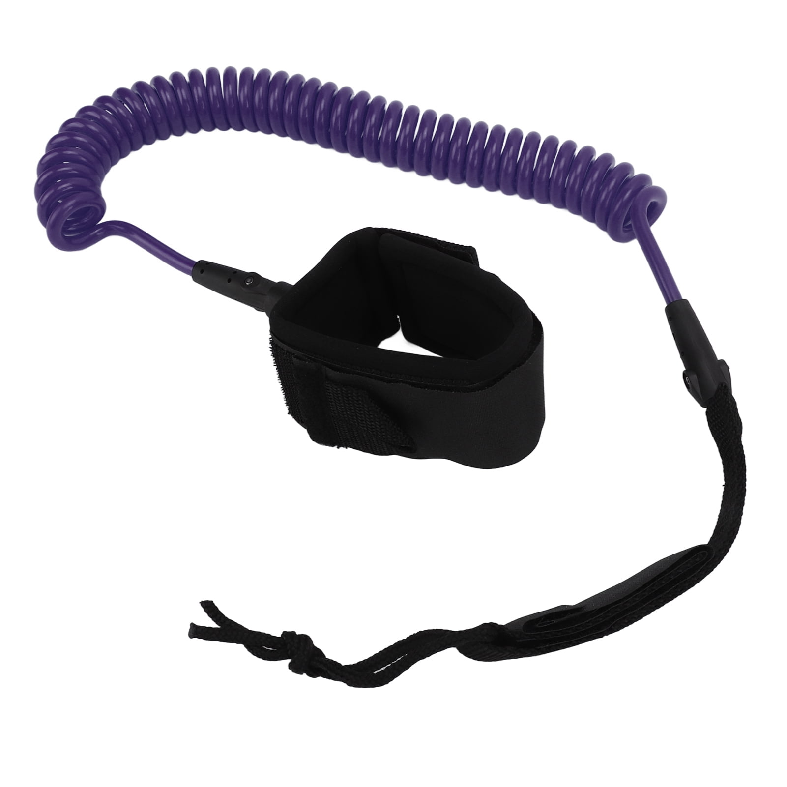 Sangles de Pied de Planche de Surf, Corde de Jambe de Planche de Surf Poignets de Cheville Réglables Bonne Élasticité 7mm 10 Pieds pour Shortboards Violet