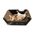 thumbnail image 1 of Omega Paw Ripple Board Scratch and Massage Bed Cat Scratcher, 1 of 4