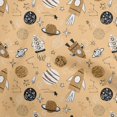 thumbnail image 1 of oneOone Polyester Spandex Tan Fabric Galaxy Craft Projects Decor Fabric Printed By The Yard 56 Inch Wide, 1 of 4