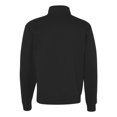 thumbnail image 3 of Nublend Cadet Collar Quarter-Zip Sweatshirt, 3XL, Black, 3 of 3