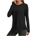 thumbnail image 4 of Ailaofu Women's Sun Shirts Protection Rash Guard Long Sleeve Swim Shirts Quick Dry Lightweight Workout Tops, 4 of 7