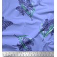 thumbnail image 1 of Soimoi Moss Georgette Fabric Lavender Flower Printed Fabric 1 Yard 42 Inch Wide, 1 of 3