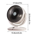 thumbnail image 2 of EGNMCR Fan 2025 Electric Fan Desktop Aircirculation Fan Household Bedroom Student Dormitory Small Desktop Fan Powerful Warm Airfan Warm White/whitegold Optional Small desktop fan, 2 of 9