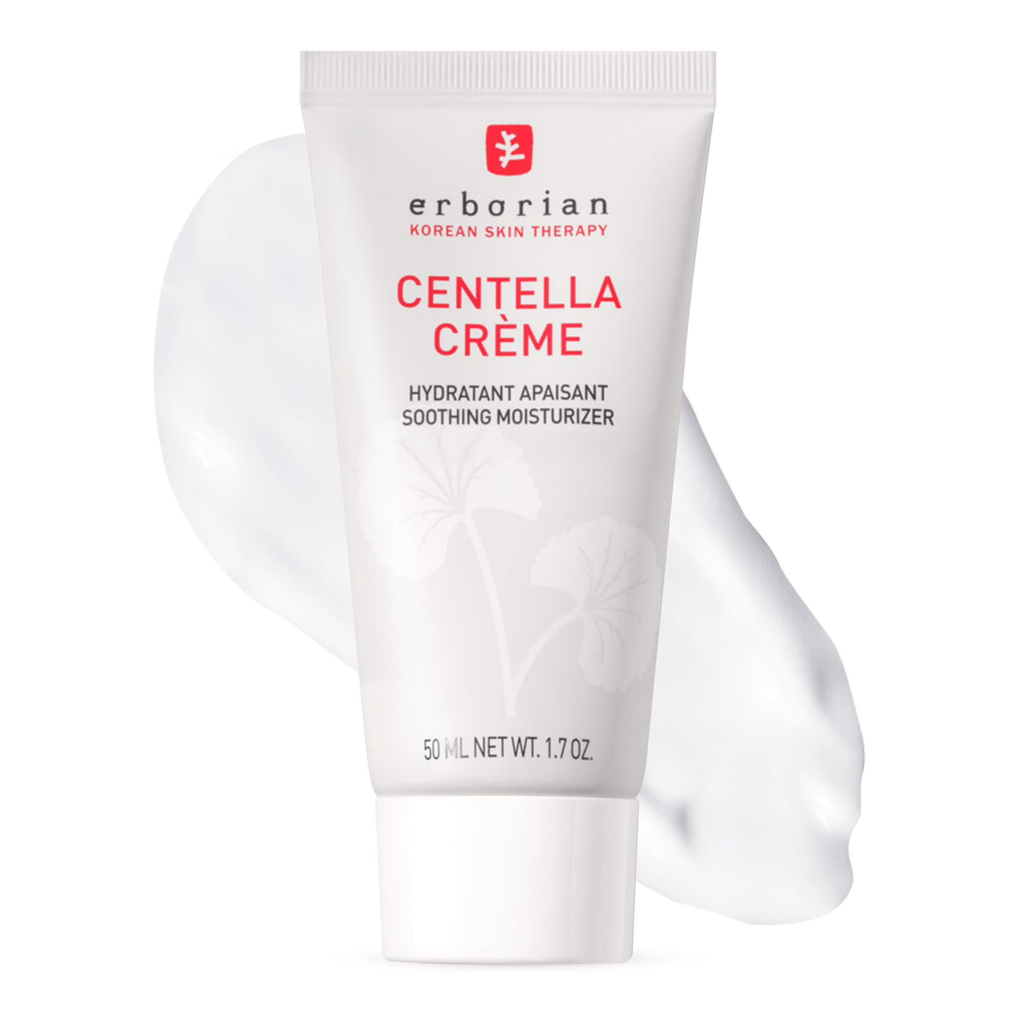 Erborian Face Moisturizer Cream Centella Cream - Ultra Light-Weight Facial Moisturizing Cream with Shea Butter, Hyaluronic Acid, Glycerin & Beta Glucan - Soothes & Hydra