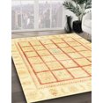 thumbnail image 2 of Ahgly Company Tapis Rond Abstrait Jaune Soleil Intérieur, 6 Pieds Rond, 2 of 6