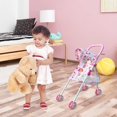 thumbnail image 2 of LAICAIW Baby Doll Stroller, Foldable Doll Stroller, Baby Doll Carriage, Realistic Convertible Doll Pram, Toy Baby Stroller, Creative Baby Doll Stroller Play Set for Toddler and Girls, Nuturing and R, 2 of 7