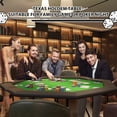 thumbnail image 2 of Table de Poker Octogonale pour 8 Joueurs avec Cadre en Métal, Barre Rembourrée Résistante à l'Eau et Porte-Gobelets en Acier Inoxydable – Parfaite pour le Texas Hold'Em, le Blackjack et les Jeux de Casino à Domicile, 2 of 8