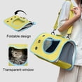 thumbnail image 4 of Lksixu Pet Supplies SingleShoulder Cats Carrier Portable Handheld Pet Bag For Outdoors Large Capacity Foldable Pet Backpack Cats Airline-Approved Carrier for Small Dogs and Cats, 4 of 6