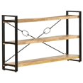 thumbnail image 1 of vidaXL 3-Tier Industrial Adult Bookcase - 140x30x80 cm - Solid Mango Wood, 1 of 5