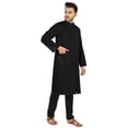 thumbnail image 2 of Atasi Indian Designer Kurta For Mens Party Wear Traditional Dress Solid Ethnic Long Shirt, 2 of 7