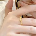 thumbnail image 4 of serony Bowknot Rings Simple Style Ring All-Match Polished Fashionable Charming Delicate Finger Jewelry Christmas Birthday Presents 6 6#, 4 of 6