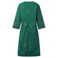thumbnail image 3 of Womens Plus Size Evening Dress Lace Embroidery Two Piece Set Temperament Fit Dress, 3 of 5