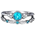 thumbnail image 2 of EGNMCR Rings Ladies' New Couple Zircon, Micro Diamond And 1PC Has Two Rings, Which Can Be Worn In Combination Women's ring, 2 of 4