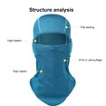 thumbnail image 3 of relayinert Cycling Skiing Outdoor Riding Hooded Windproof Soft Half Elastic Headscarf Multifunction Breathable Mask lake blue 1Set, 3 of 6