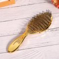 thumbnail image 3 of Vintage Oil Head Comb Hairbrush Comb Scalp Massage Hairdressing Styling CombGold, 3 of 11