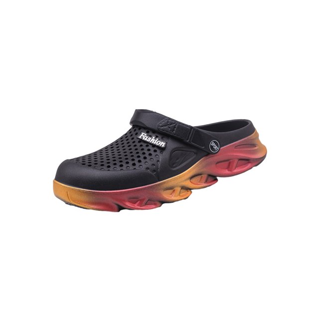UKAP Women Summer Slippers Closed Toe Slide Sandals Slip On Flat Sandal Pool Clogs Cozy Black 8.5(M)