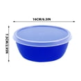 thumbnail image 3 of Plastic Food Storage Bowl with Airtight Lid | Freshness Container for Meal Prep | Stackable Oval Bowl for Fridge Organization | Cutlery and Leftover Storage, 3 of 9