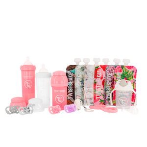 Twistshake Anti-Colic Bottle Bundle Girl 16-Piece Gift Set 0+m