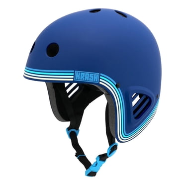 Casque Krash Full Speed ​​Pin Stripe Bleu pour Jeunes