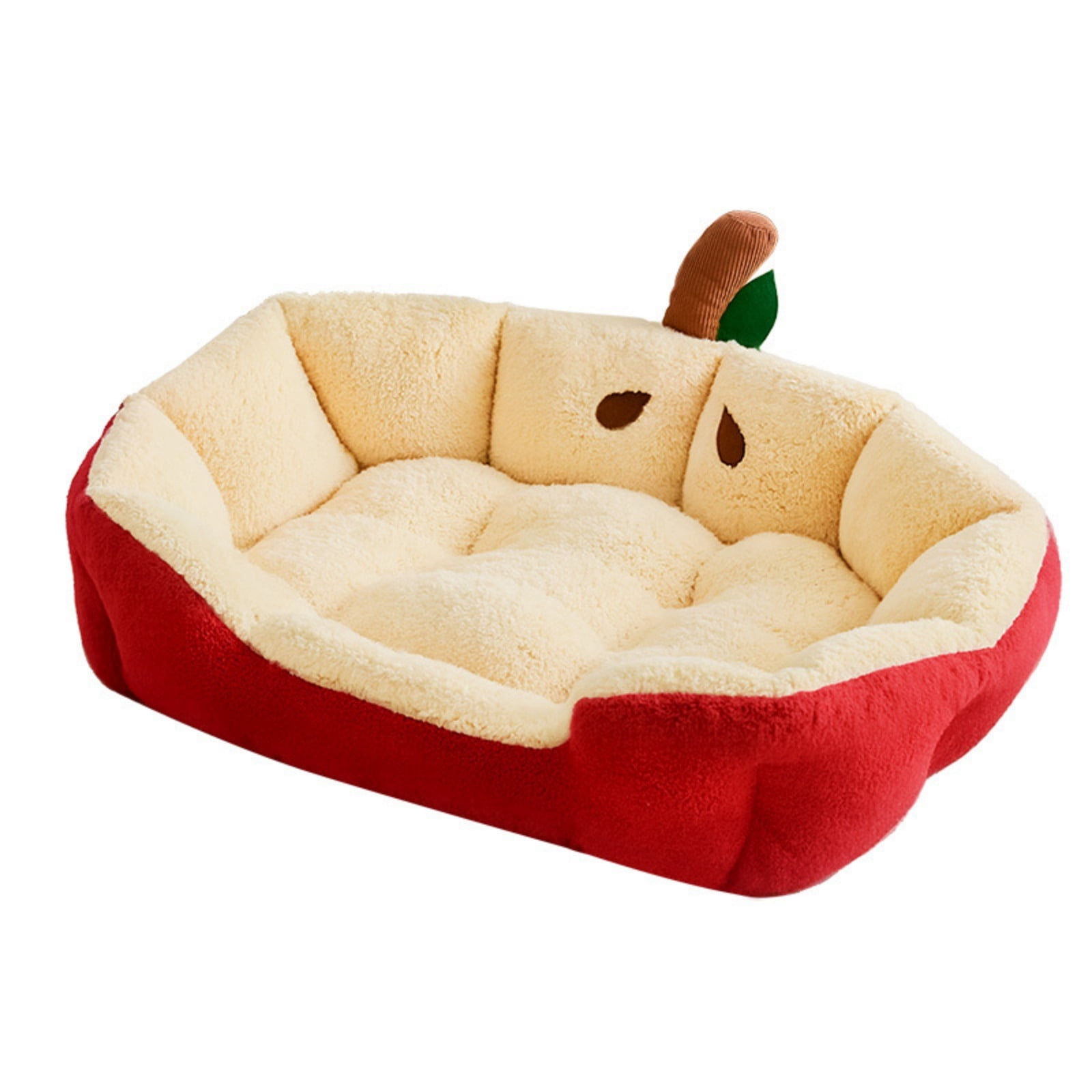 Dog Beds for Small Dogs Christmas Pet Sofa Christmas Pet Bed Semi Enclosed Cats Bed Dog Bed Removable And Washable Dog Bed Winter Warm Cats Bed Enclosed Cat Bed