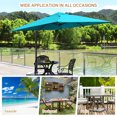 thumbnail image 4 of Costway Parasol Déporté de Patio 10 X 10 Pi en Aluminium, Rotation 360°, Inclinaison, Turquoise, 4 of 10