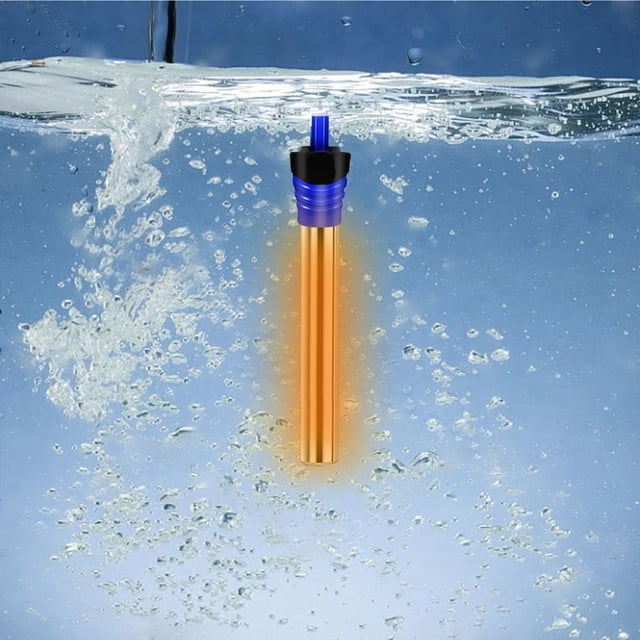 FHBVT Stainless Steel Fish Tank Heating Rod Adjustable Temperature Aquarium Heater Explosionproof Submersible Heater Home Aquarium Tank Maintenance Accessories Water Life Care for Fish Tank