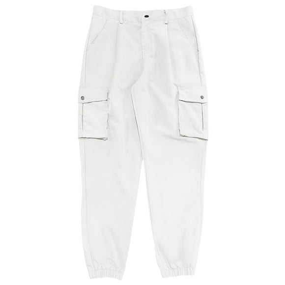 Ketyyh-chn99 Men Pants Fashion Fall Men's Jeans Breathable Pocket Detachable Two Pants Overalls Men's Outdoor Casual Pants White,XL