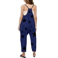 thumbnail image 3 of Girls Overall Star Print Summer Rompers for Girls Loose Casual Rompers with Pockets Cute Teen Clothes 8-10 Y, 3 of 5