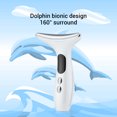 thumbnail image 3 of Multi-Function Facial & Neck Massager with Heat, Vibration, Red/Blue/Green Light, and EMS Microcurrent, Handheld Skincare Tool for At-Home Spa Routines, White, 3 of 5