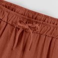 thumbnail image 4 of Timegard Wide Leg Pants for Women Elastic Waisted Drawstring Lightweight Casual Loose Pants with Pockets, 4 of 6